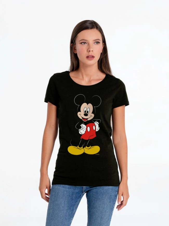Футболка женская I Am Mickey, черная, размер M фото 1