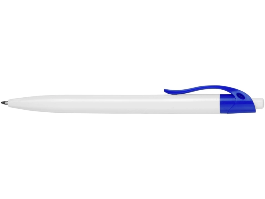 Ручка шариковая Какаду, белая с ярко-синим фото 4
