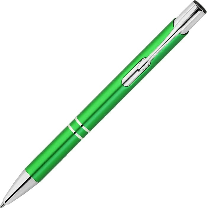 Ручка металлическая KOSKO, салатовая с серебристым фото 3