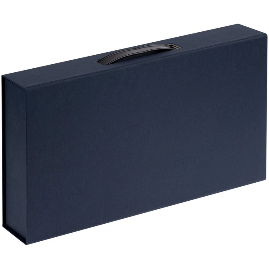 Коробка с ручкой Platt, синяя фото 2