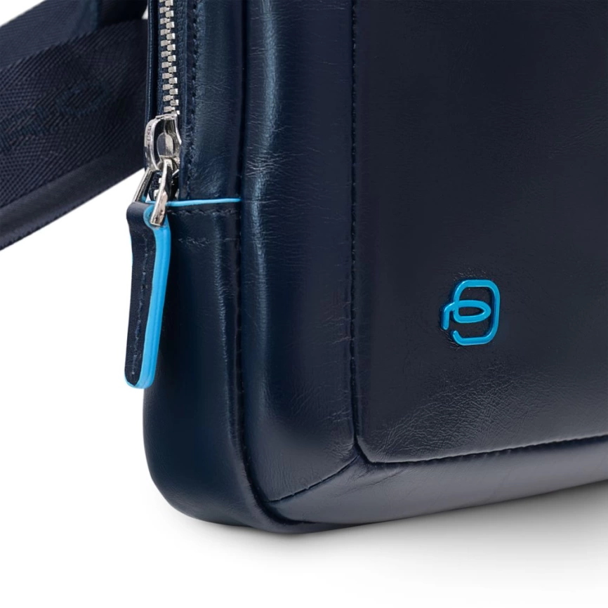 Сумка-планшет мужская Piquadro Blue Square, синяя фото 5