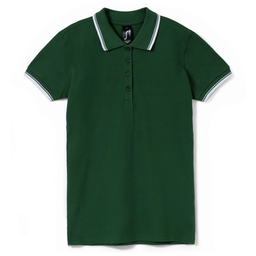 Рубашка поло женская Practice women 270 зеленая с белым, размер XL фото 8