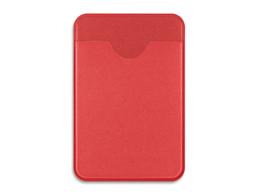 Чехол-картхолдер Favor на клеевой основе на телефон для пластиковых карт и и карт доступа, красный фото 2