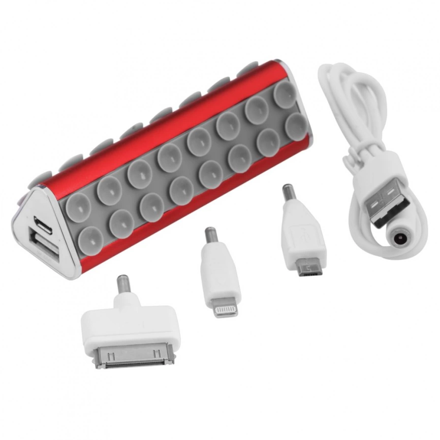 Внешний аккумулятор-подставка stuckBank Plus 2600 мАч, красный фото 5