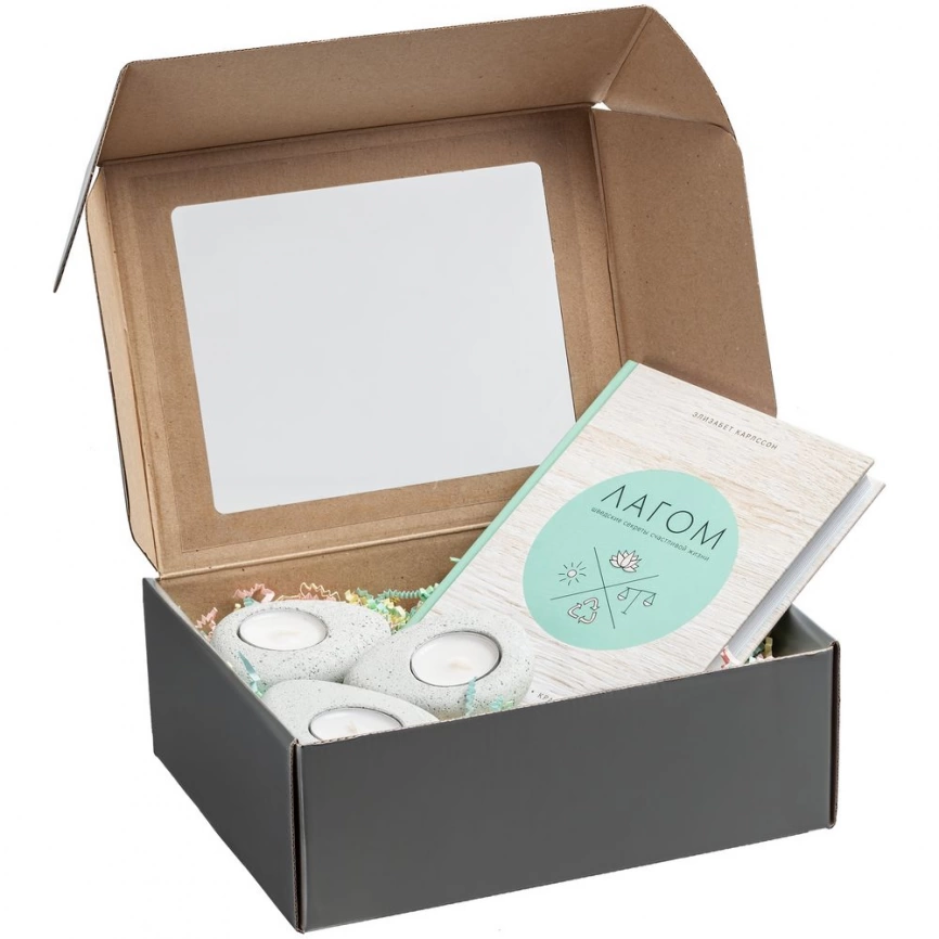 Коробка с окном Visible, серебристая фото 2