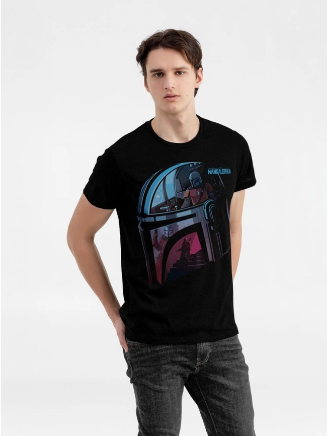 Футболка The Mandalorian, черная, размер L фото 1