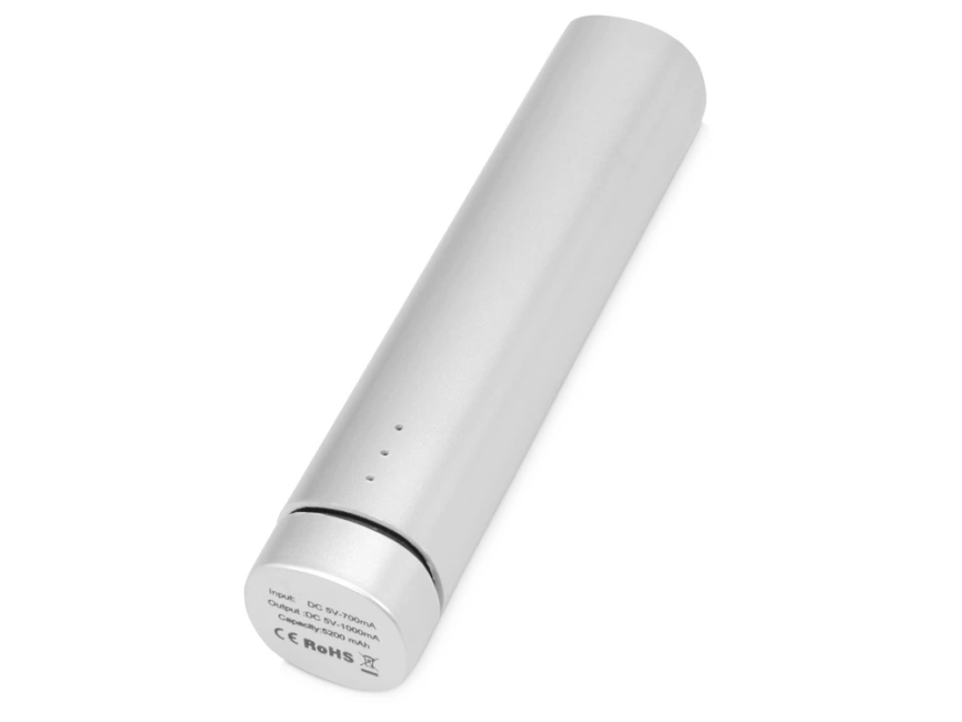 Портативное зарядное устройство Мьюзик, 5200 mAh, серебристый фото 7