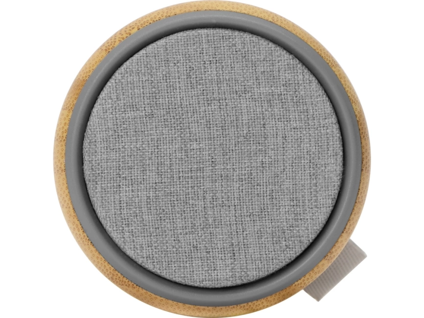 Портативная колонка из бамбука Bongo, натуральный фото 7