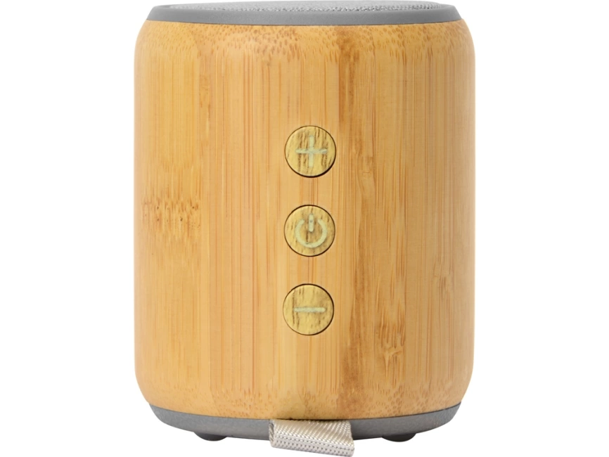 Портативная колонка из бамбука Bongo, натуральный фото 5