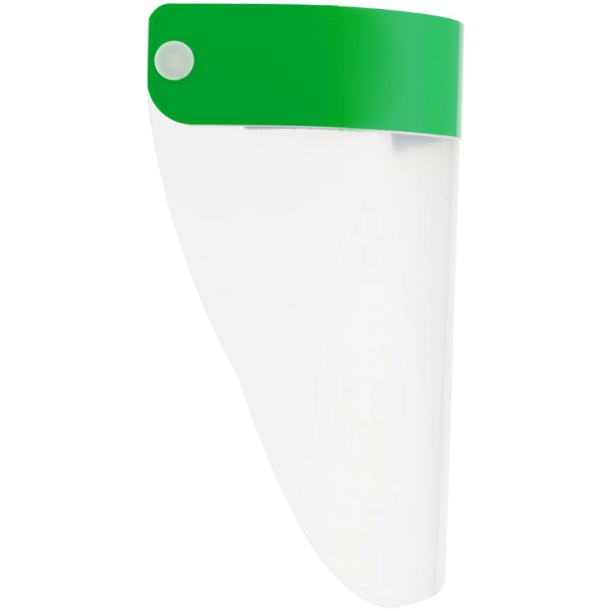 Прозрачный экран для лица Barrier, немедицинский, с зеленой лентой фото 5