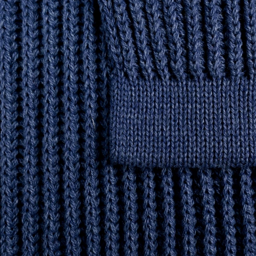 Плед Shirr, темно-синий (сапфир) фото 3