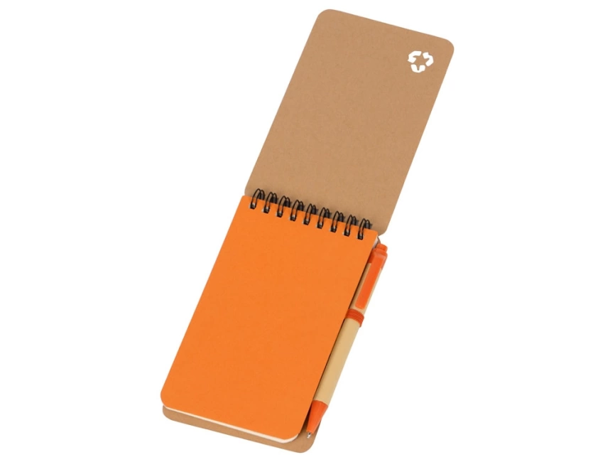 Набор канцелярский с блокнотом и ручкой Masai, оранжевый фото 2