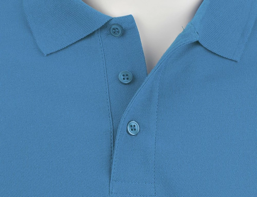 Рубашка поло мужская Summer 170 ярко-синяя, размер XS фото 4