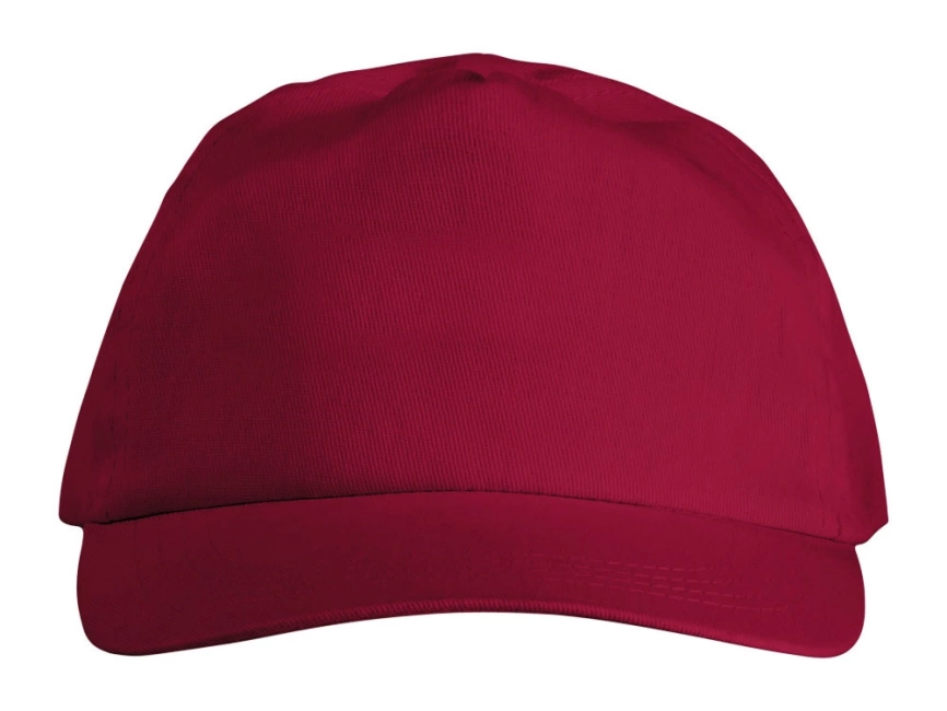 Бейсболка Basic, 5-ти панельная, красный фото 3