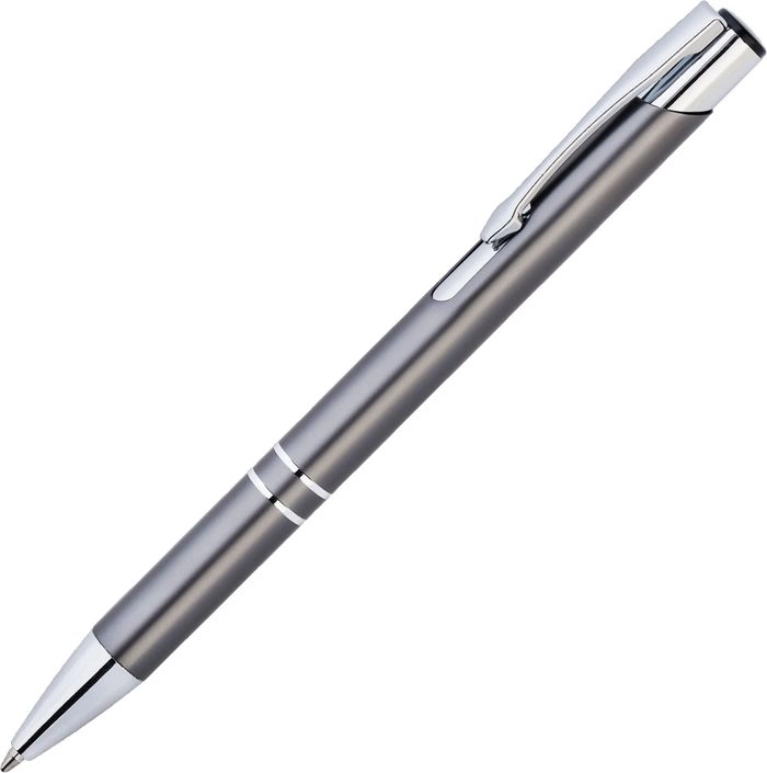 Ручка металлическая KOSKO, графитовая с серебристым фото 1
