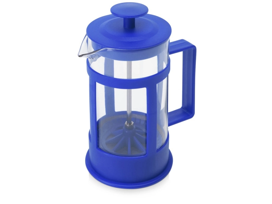 Подарочный набор с чаем, кружкой и френч-прессом Чаепитие, синий фото 4