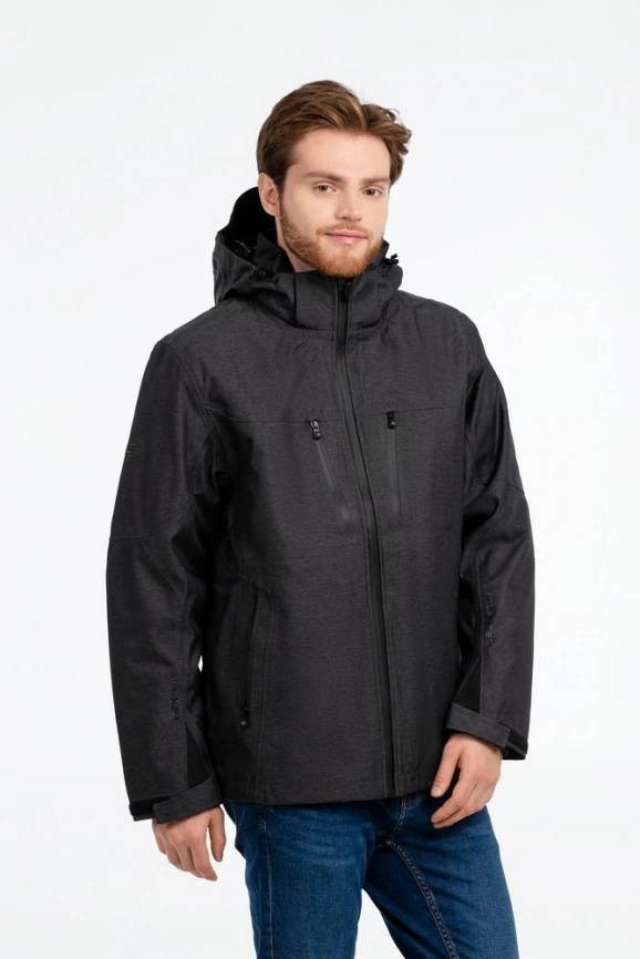 Куртка-трансформер мужская Matrix серая с черным, размер 3XL фото 10