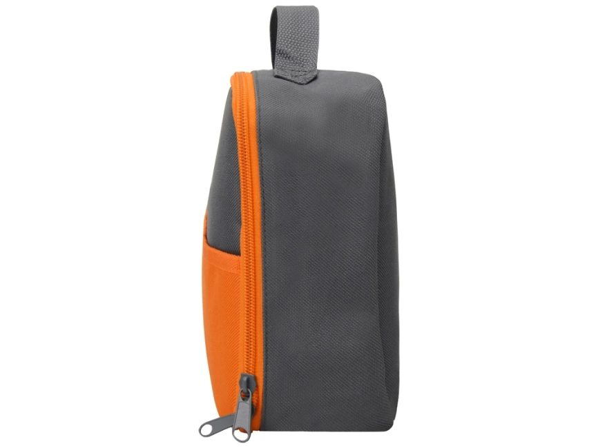 Изотермическая сумка-холодильник Breeze для ланч-бокса, серый/оранжевый фото 5