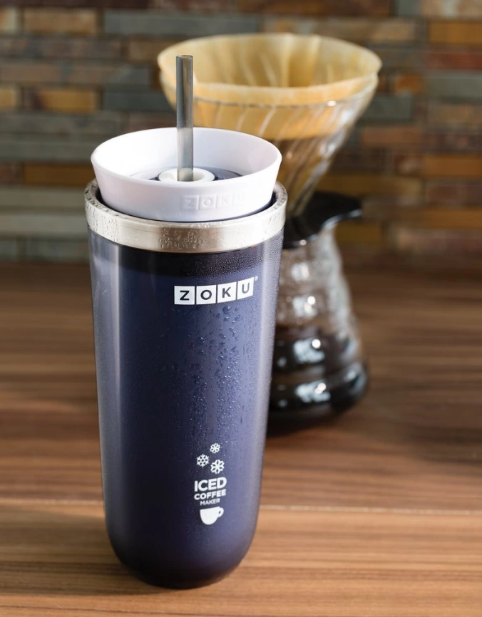 Стакан для охлаждения напитков Iced Coffee Maker, фиолетовый фото 6