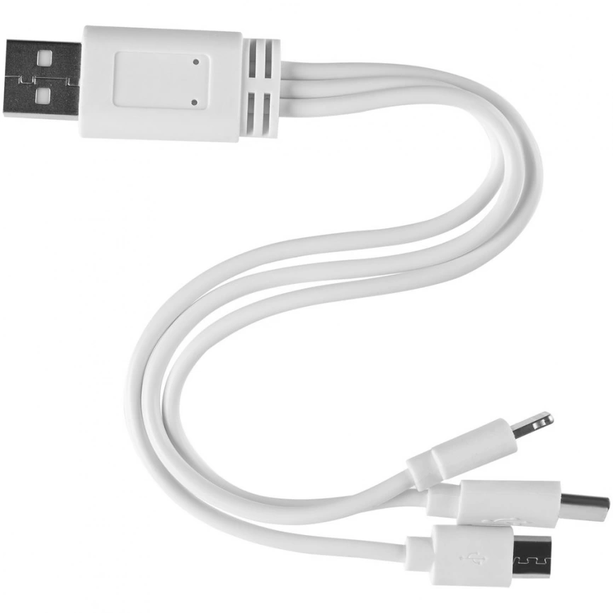 Аккумулятор с беспроводной зарядкой Full Feel Qi 10000 мАч, белый фото 5