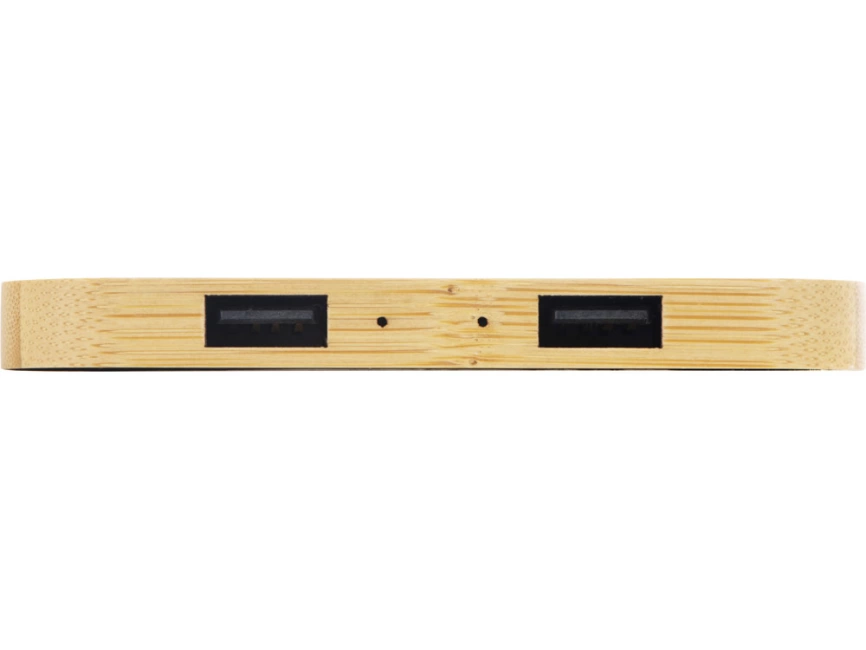 USB-хаб с беспроводной зарядкой из бамбука Plato фото 6