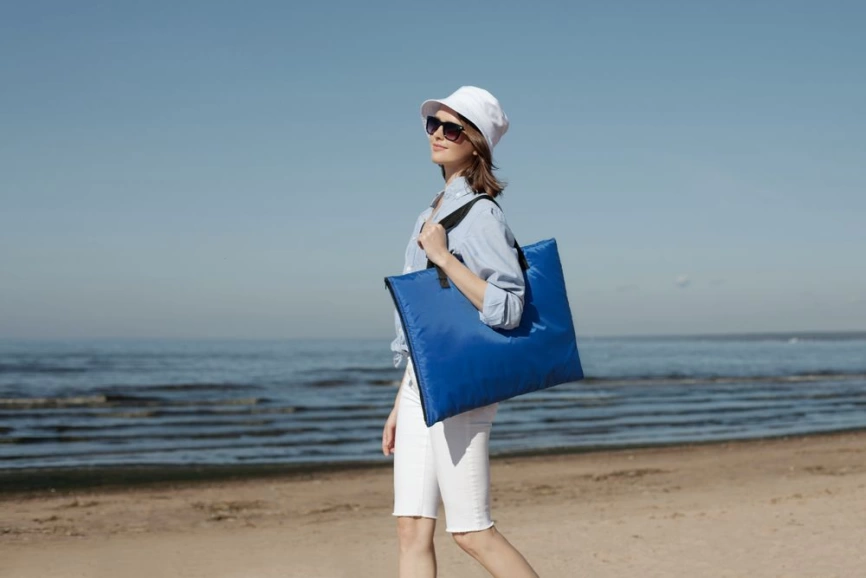 Пляжная сумка-трансформер Camper Bag, синяя фото 8