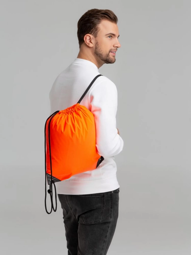 Рюкзак-мешок Manifest Color из светоотражающей ткани, оранжевый фото 7