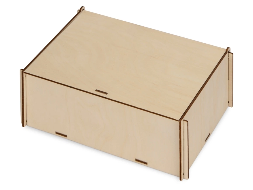 Деревянная коробка для гирлянды с наполнителем-стружкой Ларь фото 1