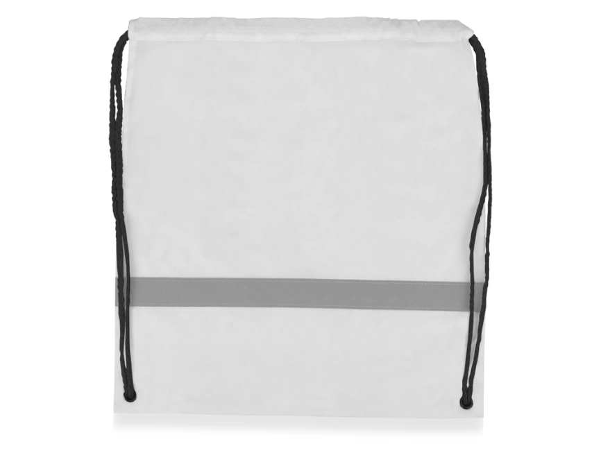 Рюкзак Россел, белый с черными шнурками фото 2