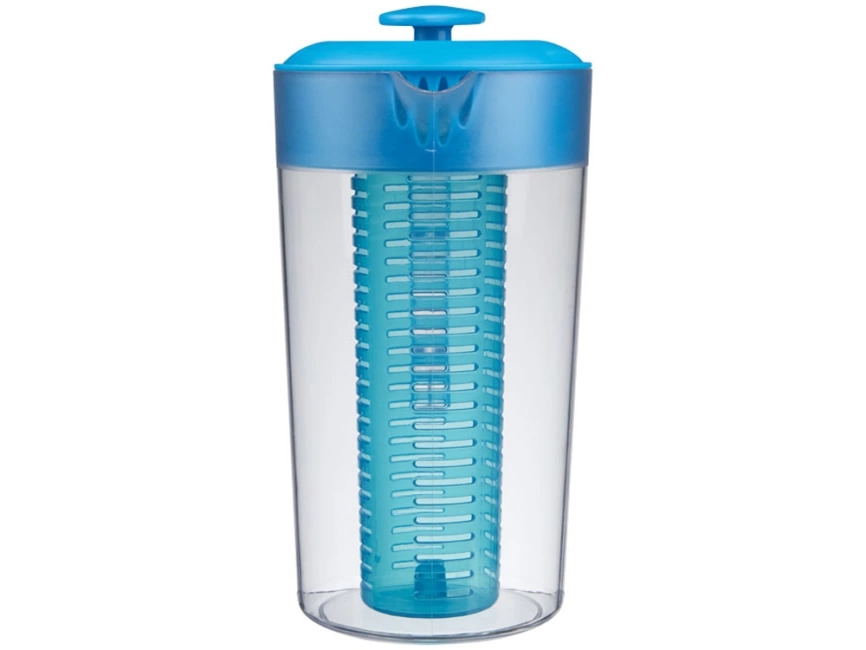 Кувшин с инфузором для фруктов Pebble, прозрачный/голубой фото 2