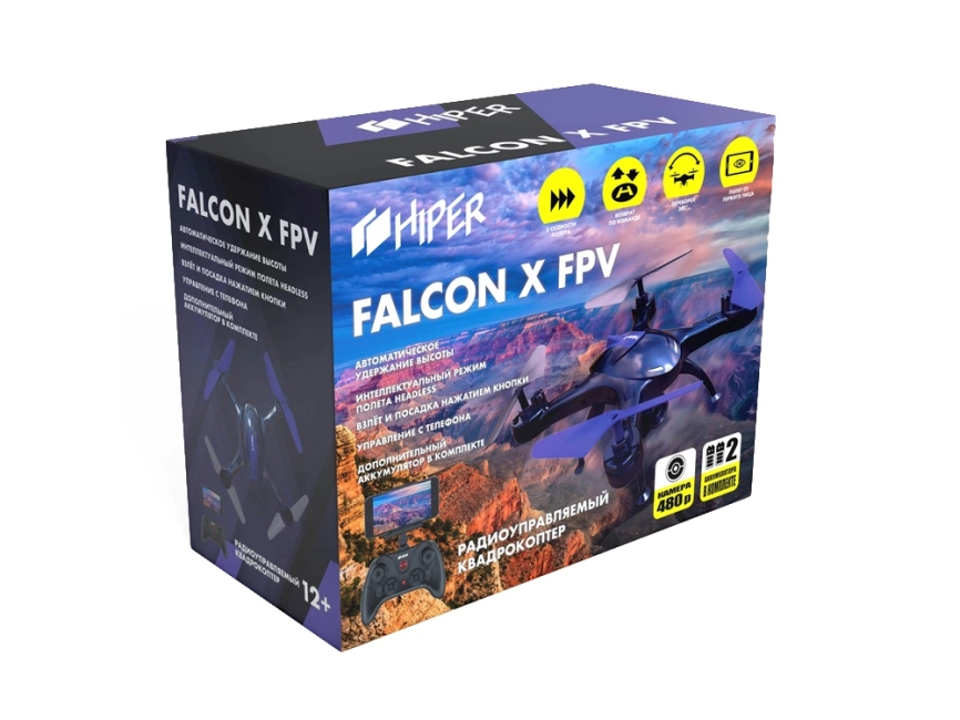 Радиоуправляемый квадрокоптер HIPER FALCON X FPV фото 13