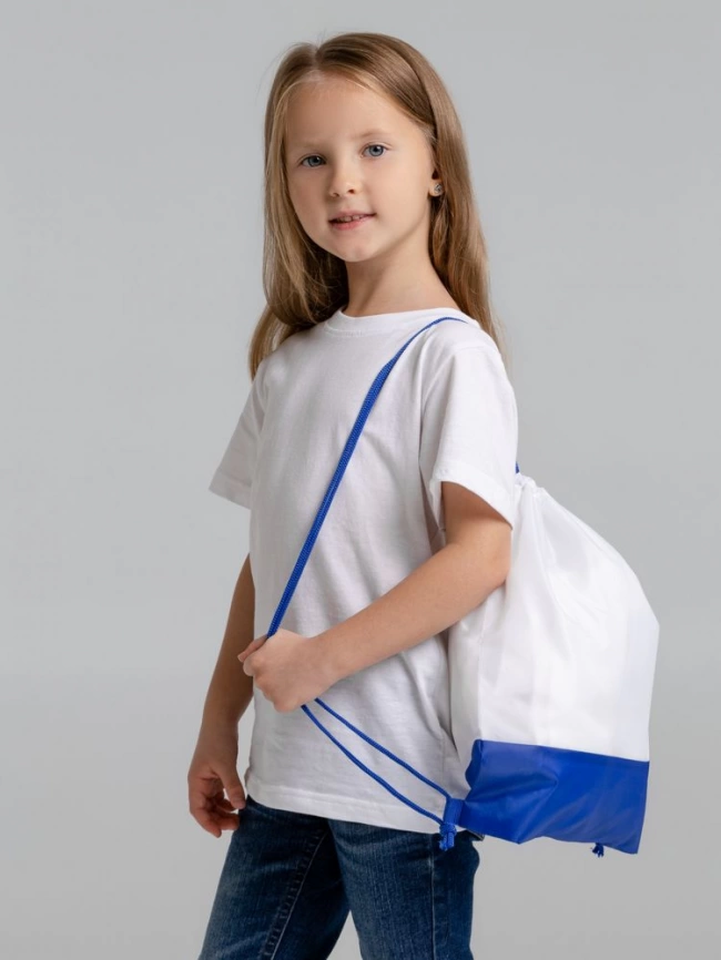 Рюкзак детский Classna, белый с синим фото 4