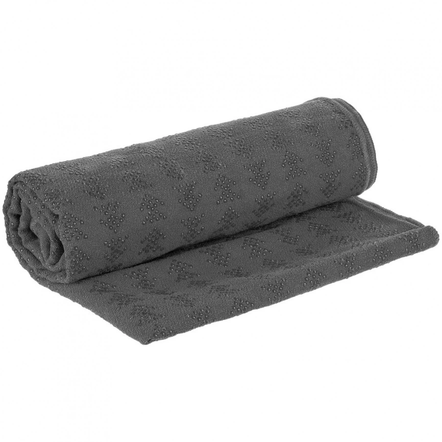 Полотенце-коврик для йоги Zen, серое фото 1