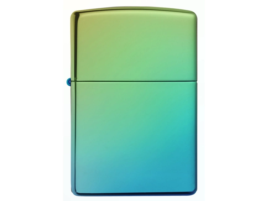 Зажигалка ZIPPO Classic с покрытием High Polish Teal, латунь/сталь, зелёная, глянцевая, 38x13x57 мм фото 2