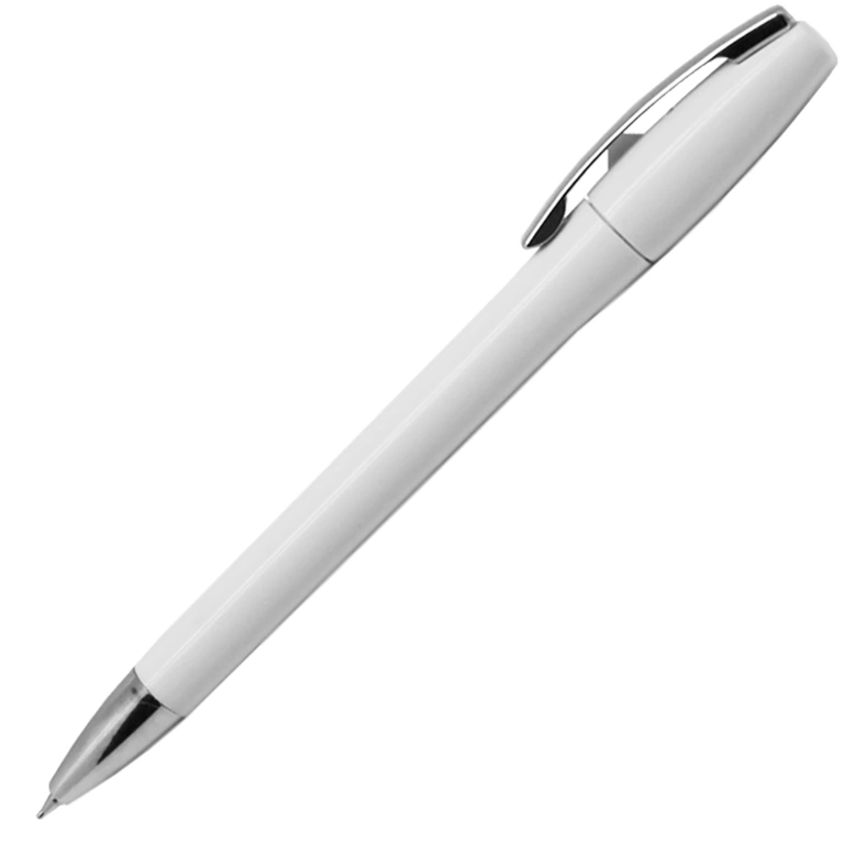 Ручка шариковая, пластик, белый/серебро, Lola фото 1