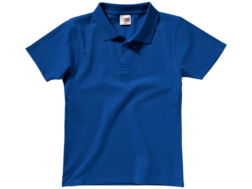 Рубашка поло First детская, классический синий фото 3