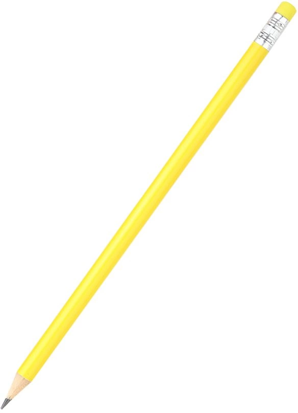 Карандаш Largo с ластиком, жёлтый фото 1