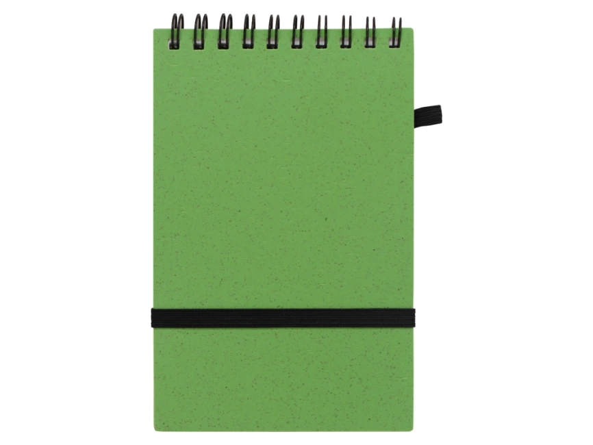 Блокнот B7 Toledo S, зеленый + ручка шариковая Pianta из пшеничной соломы, зеленый фото 4