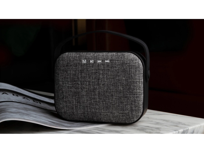 Портативная колонка Rombica Mysound Mia с логотипом, серый фото 11