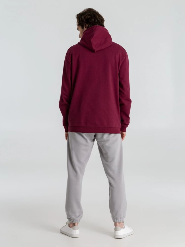 Толстовка с капюшоном унисекс Hoodie, бордовая, размер M фото 20