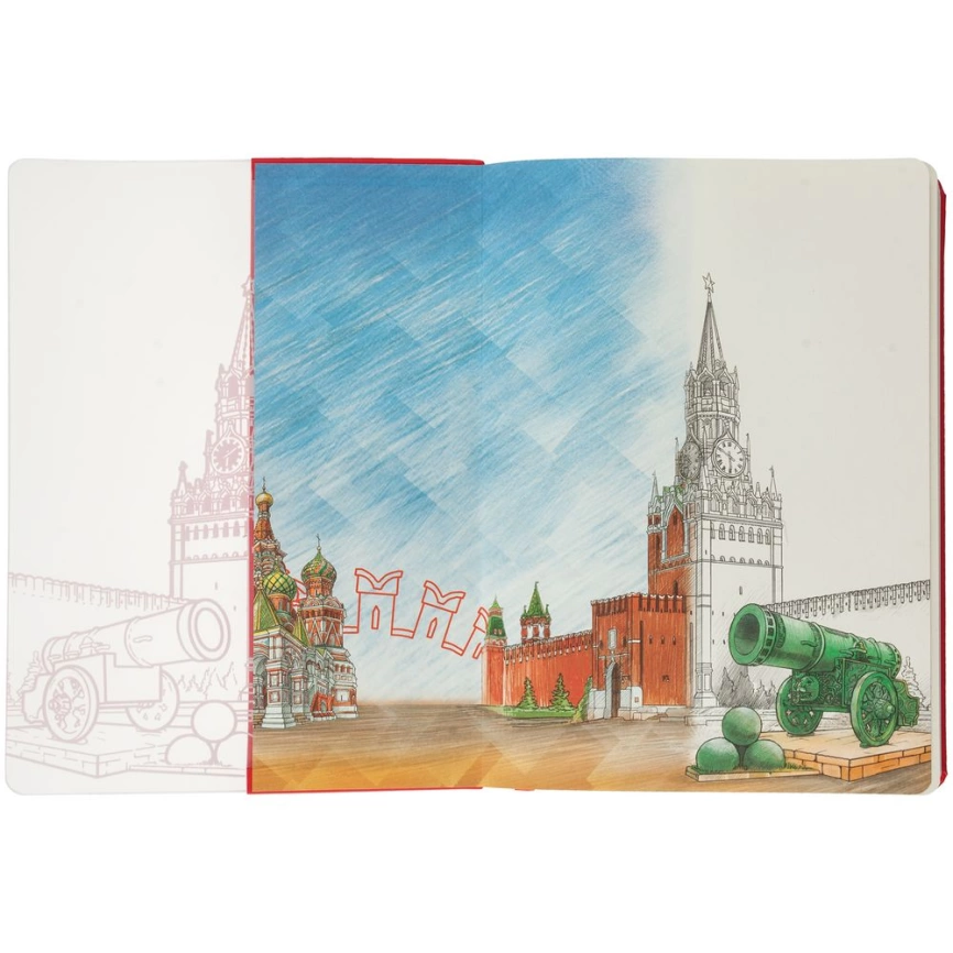 Блокнот «Города. Москва», красный фото 4