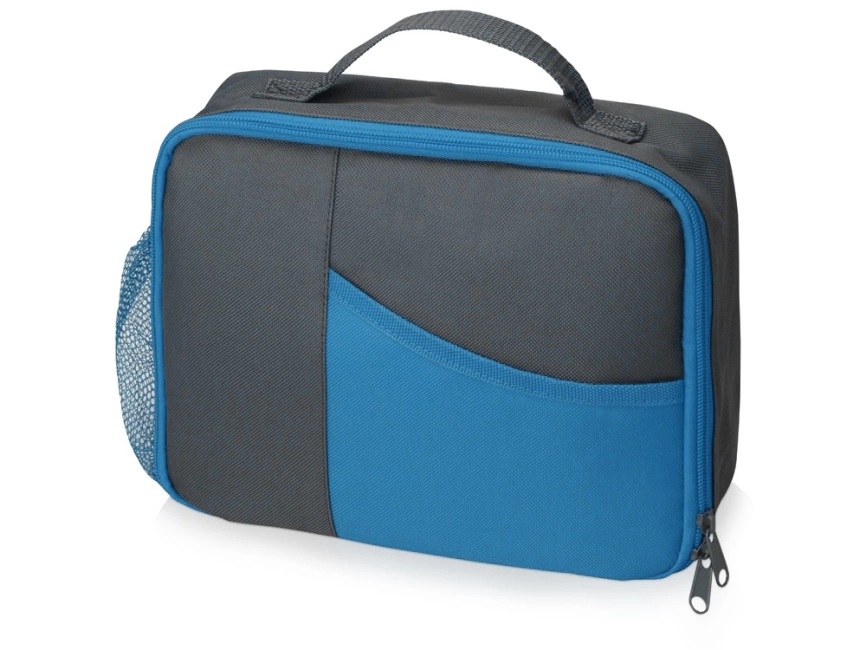 Изотермическая сумка-холодильник Breeze для ланч-бокса, серый/голубой фото 1