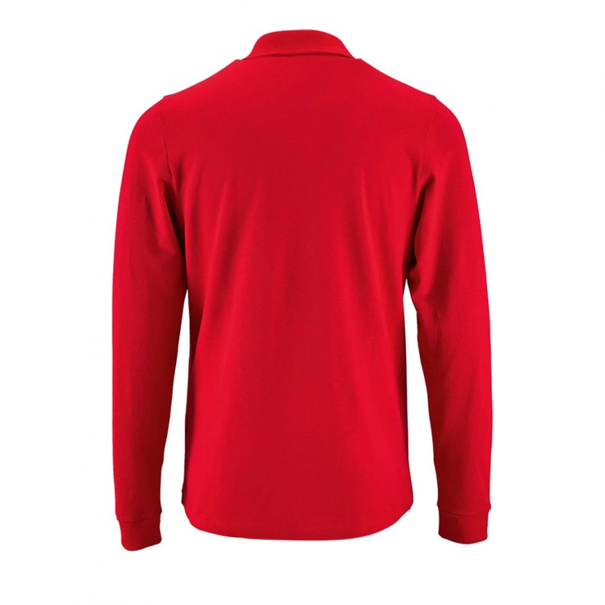 Рубашка поло мужская с длинным рукавом Perfect LSL Men красная, размер 3XL фото 2