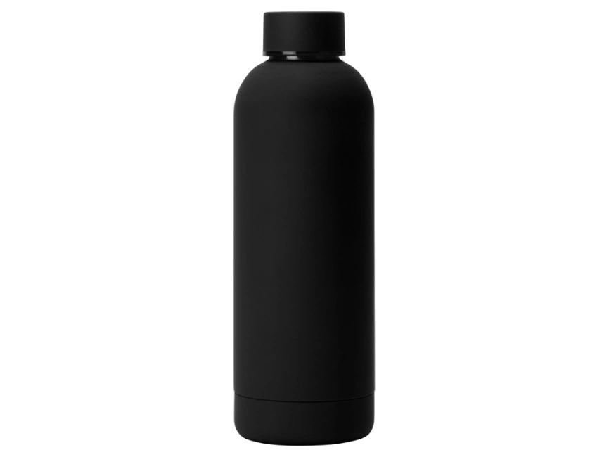 Вакуумная термобутылка Cask Waterline, soft touch, 500 мл, черный (Р) фото 3