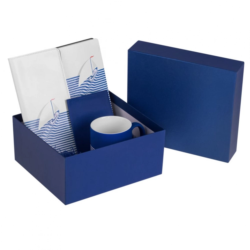 Коробка Satin, большая, синяя фото 2