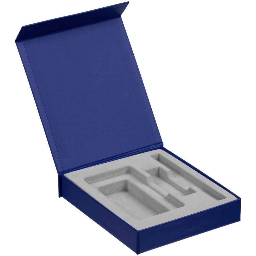 Коробка Latern для аккумулятора 5000 мАч, флешки и ручки, синяя фото 1