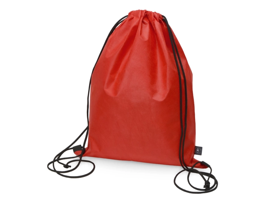 Рюкзак-мешок Reviver из нетканого переработанного материала RPET, красный фото 1