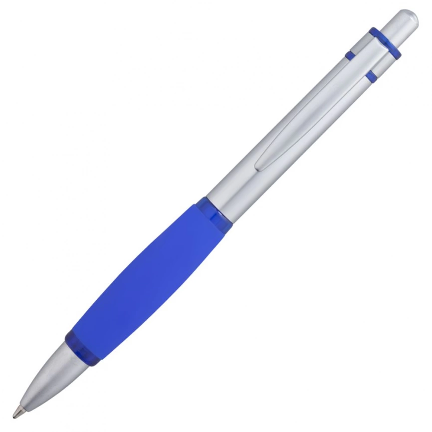 Ручка шариковая Boomer, с синими элементами фото 3