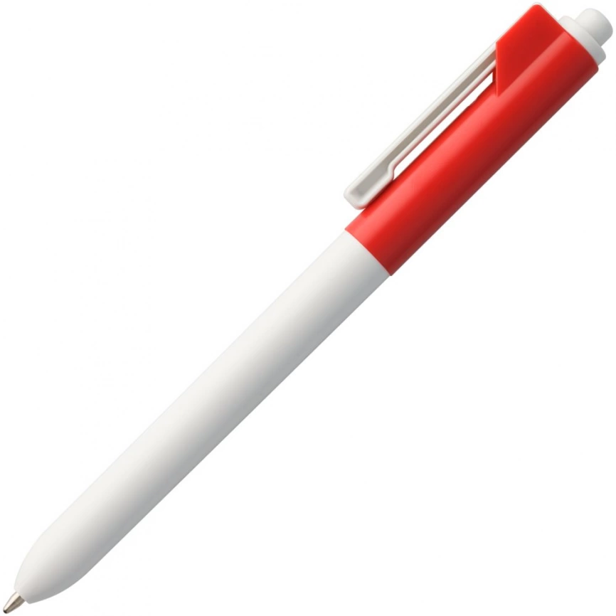 Ручка шариковая Hint Special, белая с красным фото 2