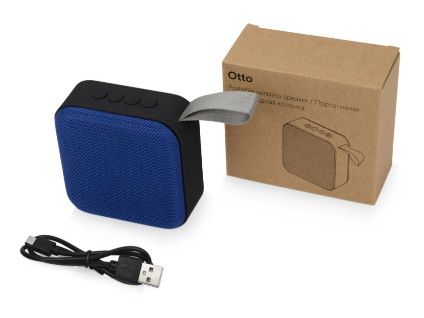 Портативная колонка Otto, синий/черный фото 6